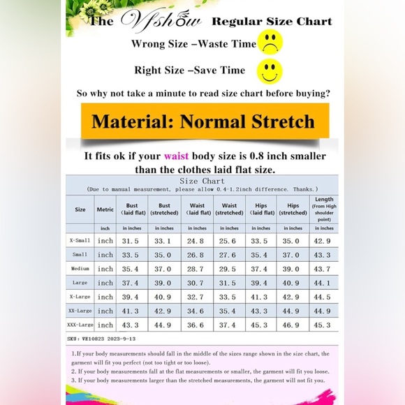 NWT VFSHOW 3/4 Sleeve A-line Dress Size Small - Picture 7 of 9